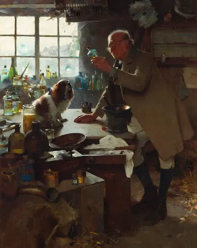 Результат роскошной жизни by Фредерик Холл, 1892 — digital art print download