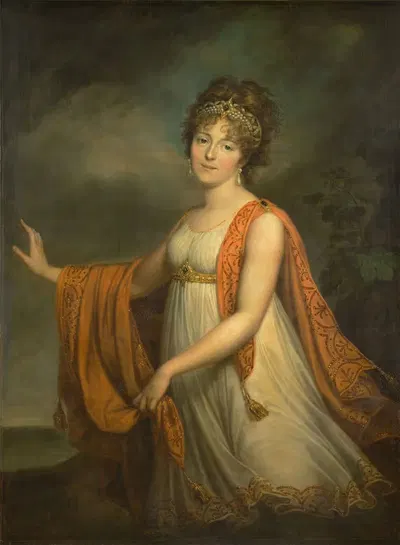 Доротея графиня фон Ливен, урождённая фон Бенкендорфф (1785–1857) by Герхард фон Кюгельген, 1785–1857 — digital art print…