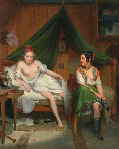 Прислуживающий by Жан-Огюстен Франклен — digital art print download