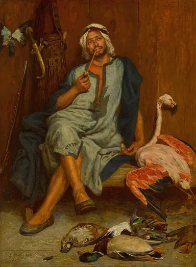 Тунисский продавец птиц by Джон Эван Ходгсон, 1873 — digital art print download