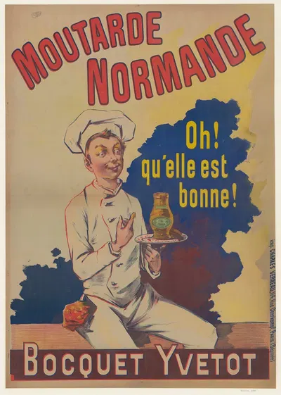 Moutarde normande. Bocquet Yvetot by Imp. Charles Verneau, 1893 — digital art print download