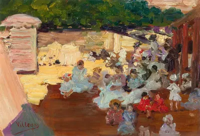 La Plage de San Sebastian by José Villegas Cordero — digital art print download