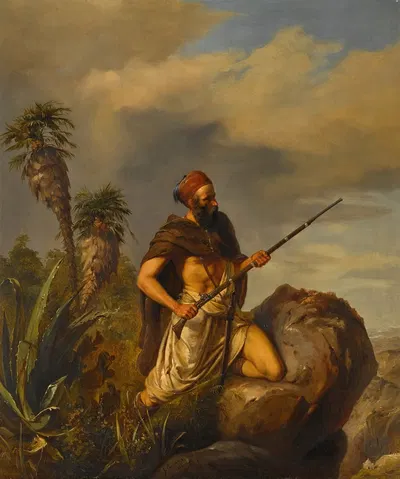 На страже by Пьер Оливье Жозеф Куман, 1846 — digital art print download