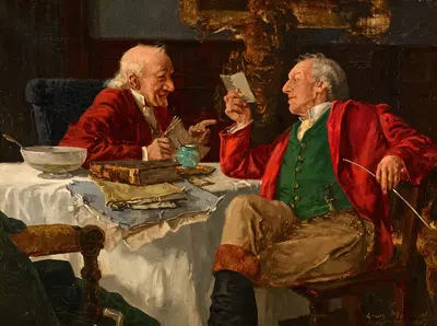 Разговор by Луи Шарль Мёллер — digital art print download