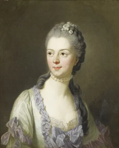 Портрет принцессы Галициной by Луи-Мишель Ван Лоо, 1764 — digital art print download