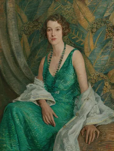 Portrait painting of Mrs N. S. Falla by Mary Elizabeth Tripe — digital art print download
