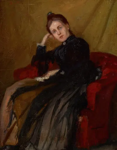 Мария Старк (госпожа Отто Старк) by Отто Старк, 1887 — digital art print download