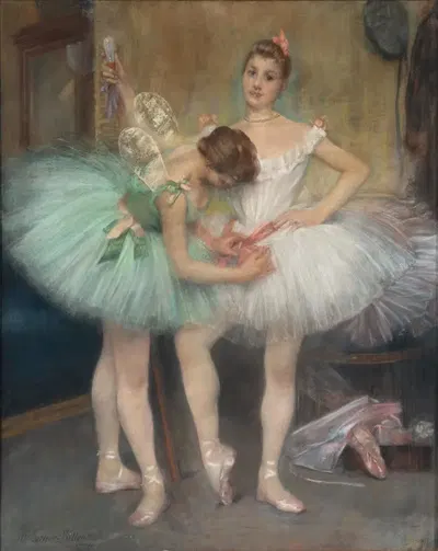 За кулисами балета by Пьер Карье-Бельёз, 1890 — digital art print download