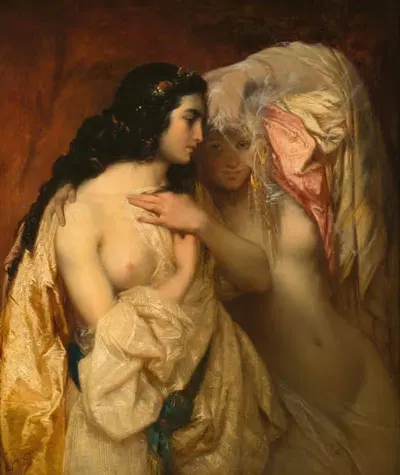 Тайна любви by Пьер Оливье Жозеф Куман, 1857 — digital art print download