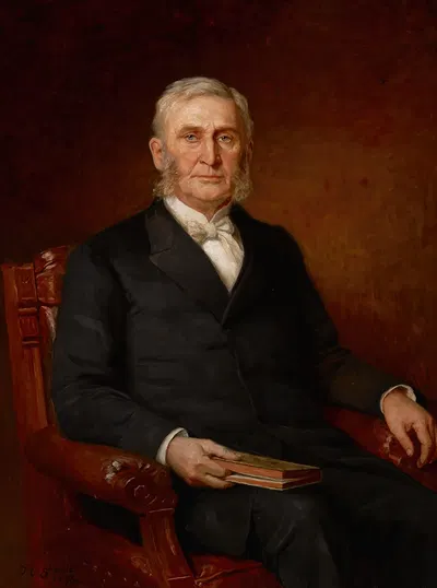 Portrait of Reverend Nathaniel A. Hyde by Theodore Clement Steele, 1893 — digital art print download