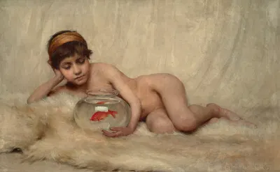 Idlesse by Thomas Benjamin Kennington, 1887 — digital art print download