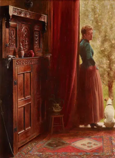 Осенняя идиллия by У. Пол Дэвис, 1891 — digital art print download