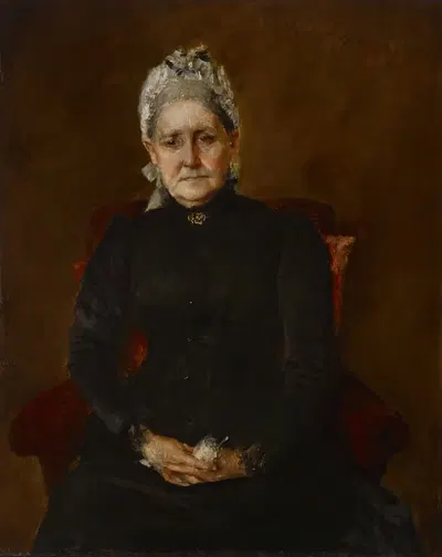 Портрет моей матери (Сара Суэим Чейз) by Уильям Мерритт Чейз, 1892 — digital art print download