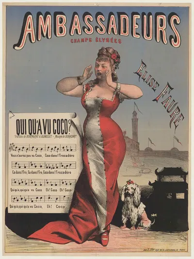 Ambassadeurs… Elise Faure by Имп. Эмиль Леви, 1878 — digital art print download