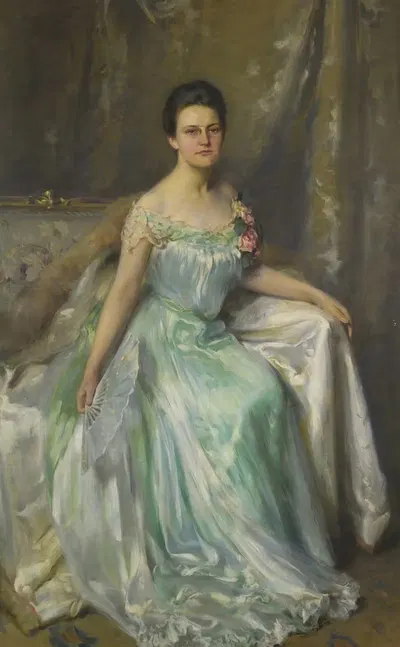 Портрет Джульет Иннес by Ирвинг Рамсей Уайлс, 1900 — digital art print download