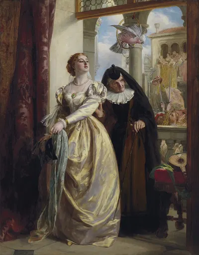 Джульетта и её няня by Джон Кэлкот Хорсли, 1872 — digital art print download