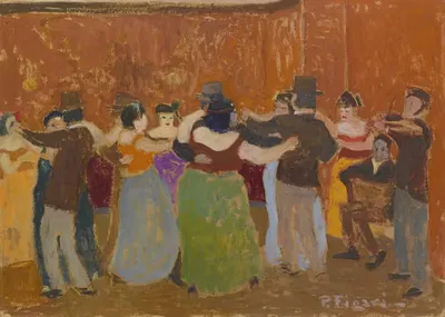 El Tango, cabaret by Pedro Figari — digital art print download