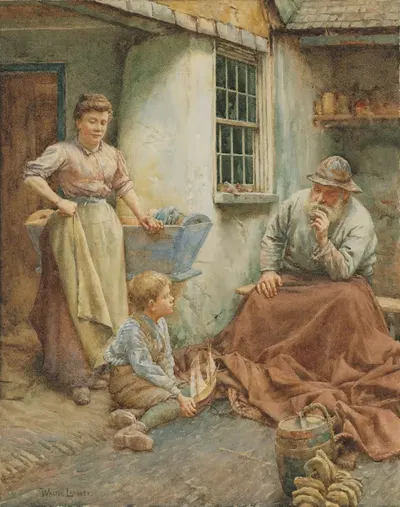 The fisherman's tales by Walter Langley — digital art print download