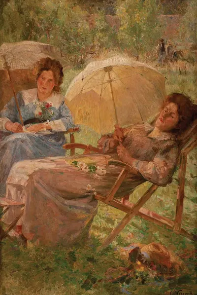 Лечение солнцем by Элизеу Висконти, 1919 — digital art print download