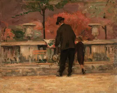 Сад Люксембурга by Элизеу Висконти, 1905 — digital art print download