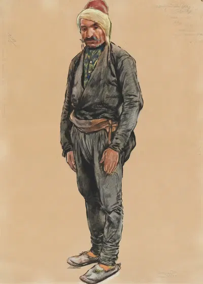 Trebizonian Laz by Evgeny Lanceray, 1922 — digital art print download