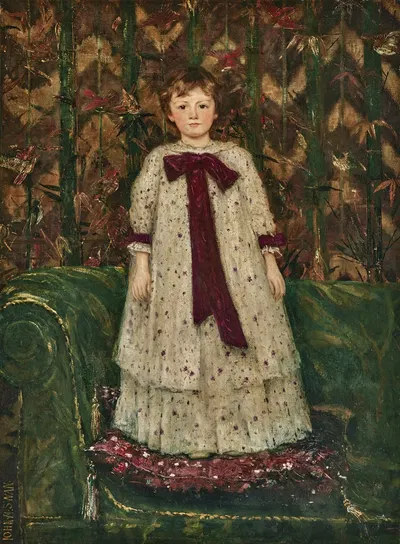 Портрет мисс Эльфриды Маржори Иден, позже графини Уорик (1887-1943), в детстве by Джон Макадлан Суон, 1887- 1943 — digital…