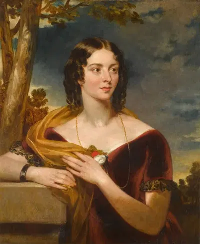 Портрет сестры художника Элизабеты Вуд (род. 1808) by Джон Вуд, 1831 — digital art print download