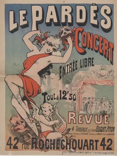 Le Pardès Concert. revue en 4 tableaux de Henry Buguet et Piton, costumes dessinés par Choubrac by Имп. Эмиль Леви, 1888 —…