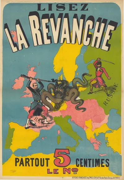 Lisez la Revanche by Имп. Эмиль Леви, 1888 — digital art print download