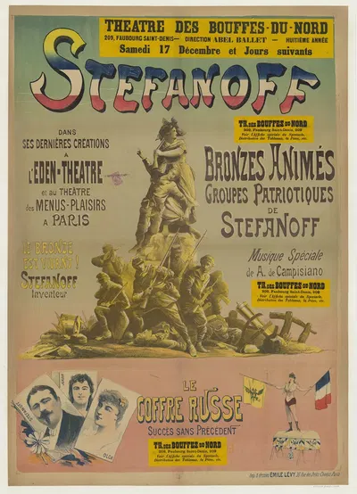 Théâtre des Bouffes-du-Nord. Stefanoff dans ses dernières créations à l'Eden-Théâtre et au théâtre des Menus-Plaisirs à…