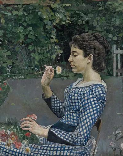 Portrait of Hélène Weiglé by Ferdinand Hodler, 1888 — digital art print download
