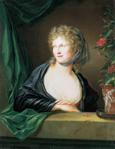 Портрет неизвестной женщины by Фридрих Георг Вайч, 1798 — digital art print download