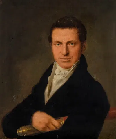 Portret van de heer Jacob Keijser by George Adam Schmidt, 1827 — digital art print download
