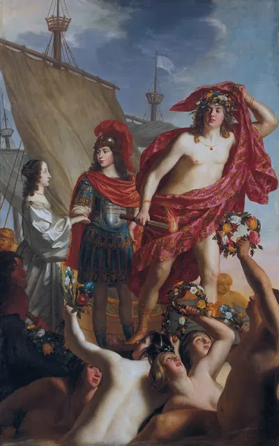 Высадка Марии Стюарт, встреченной Виллемом II by Жерар ван Хонтхорст, 1649 — digital art print download