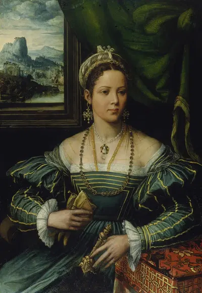 Portrait of a Lady by Girolamo Da Carpi — digital art print download