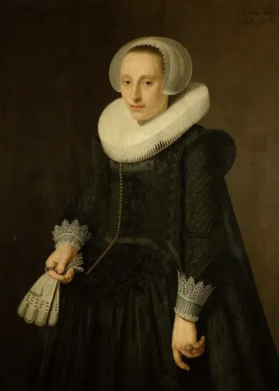 Portrait of a woman by Nicolaes Eliasz. Pickenoy, 1628 — digital art print download