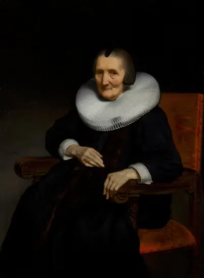 Портрет Маргареты де Геер (1583-1672) by Николаес Маес, 1583-1672 — digital art print download