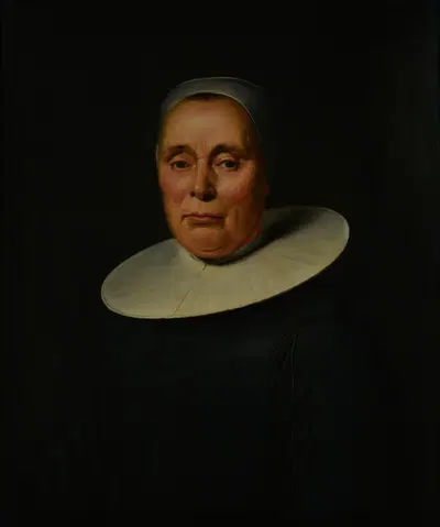 Portrait of an unknown woman by Petrus Schotanus à Sterringa, 1654 — digital art print download