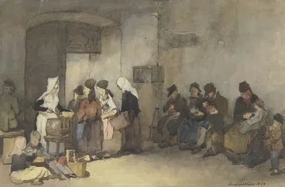 Помощь бедным by Рудольф Хирт дю Френ, 1872 — digital art print download