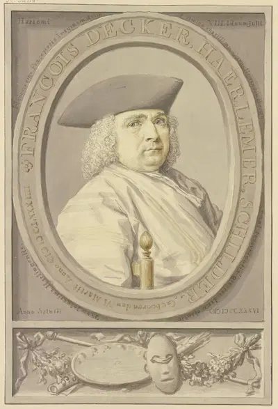 Brustbild des François Decker by Tako Hajo Jelgersma, 1736 — digital art print download