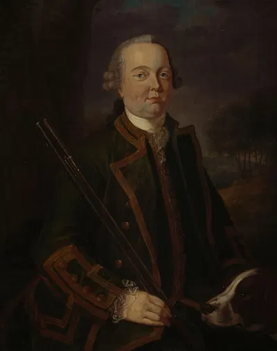 Portrait of Wigbold Adriaan van Nassau ( -1797) by Tethart Philip Christian Haag — digital art print download