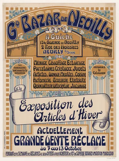 Grand Bazar de Neuilly. A. Guiche by Имп. Ф. Шампеноа, 1912 — digital art print download