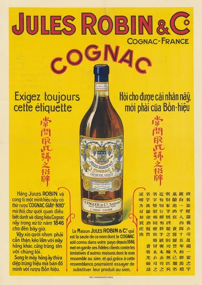 Jules Robin & C° Cognac by Imp. F. Champenois, 1913 — digital art print download
