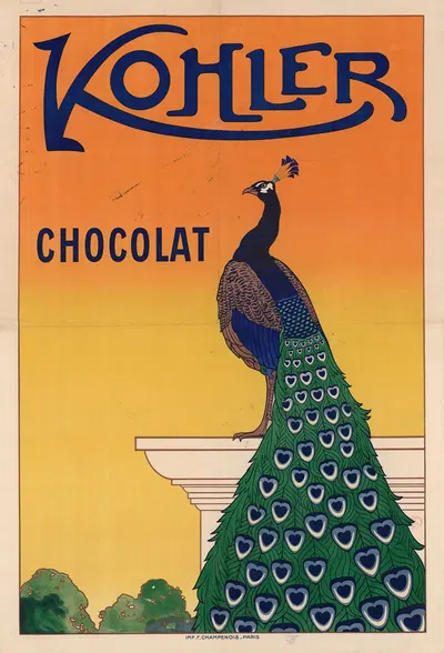 Kohler Chocolat by Имп. Ф. Шампеноа, 1914 — digital art print download