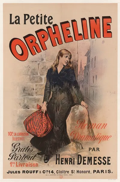 La petite orpheline – roman dramatique par Henri Demesse, 10c la livraison illustrée Jules Rouff & Cie by Имп. Ф. Шампеноа,…