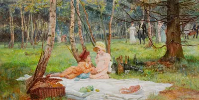 Эскиз к 'Первым прибывшим' by Элис Хаверс — digital art print download