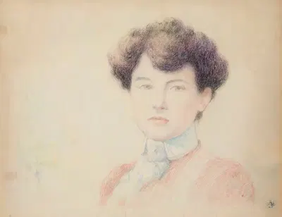 Портрет Эжени де Ла Рошфуко by Клод Эмиль Шюффенекер, 1893 — digital art print download
