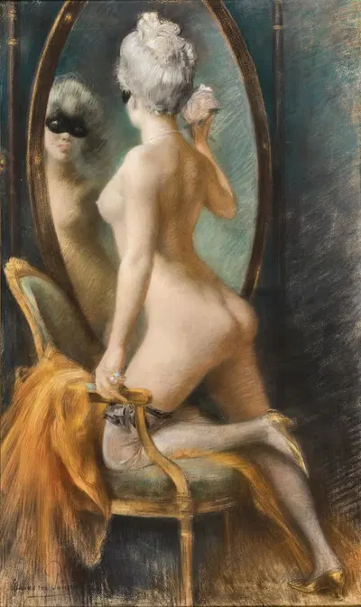 После маскарада by Клеменс фон Паузингер, 1916 — digital art print download