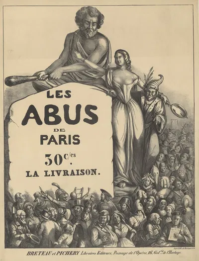 Les Abus de Paris 30cs la livraison by Imp. Fourquemin, 1842 — digital art print download