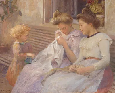 The Young Seamstresses by François Guiguet, 1903 — digital art print download